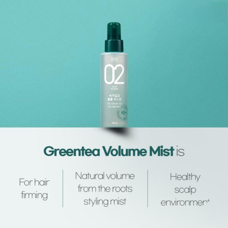 Amos Professional Hair Styling Mist #02 The Greentea 140ml