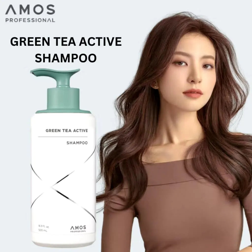 Amos Professional Green Tea Active Shampoo 500ml
