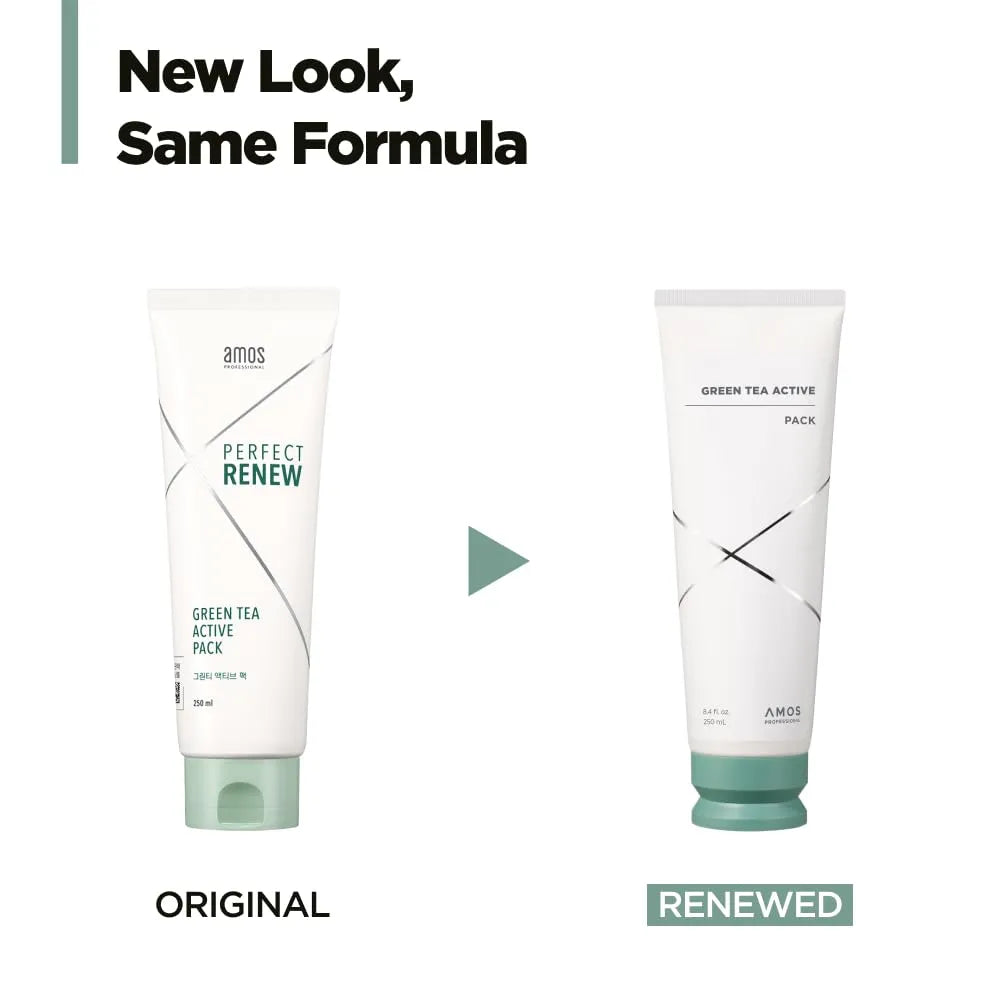 Amos  Professional Green Tea Active Hair & Scalp Pack 250ml