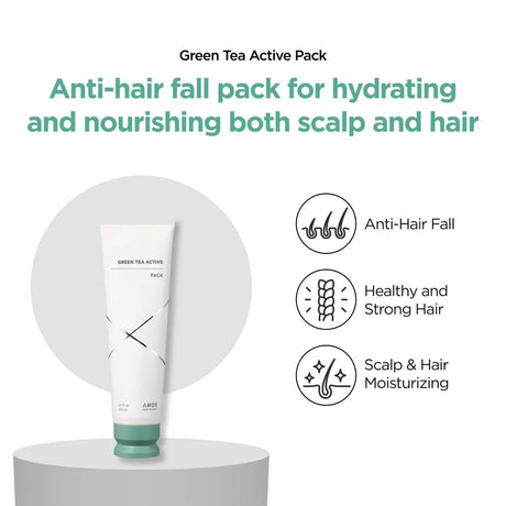 Amos  Professional Green Tea Active Hair & Scalp Pack 250ml
