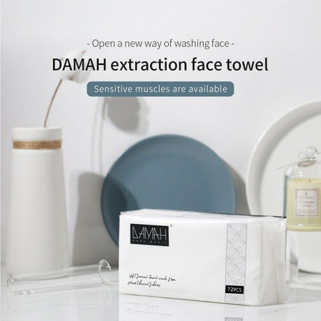 Damah黑魔法纯棉洗脸巾抽取式干柔巾 72片