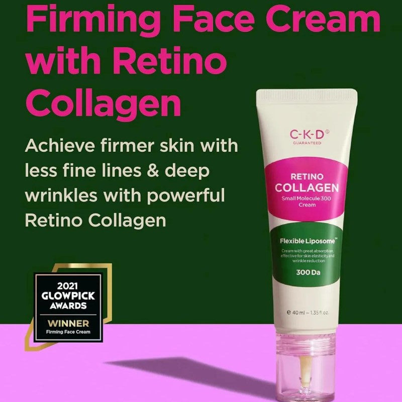 CKD Retino Collagen Small Molecule 300 Tightening Cream 80ml + Brush