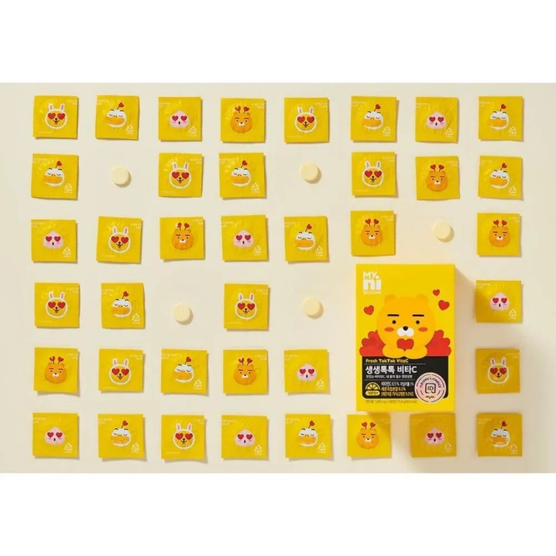 Myni Kakao Friends天然维C咀嚼片 172.8g