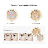 The Saem得鲜珠光亮丽立体高光粉#02 Gold Beige