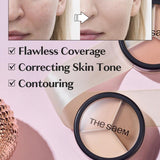 The Saem Cover Perfection Triple Pot Concealer #02 Contour Beige