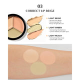 The Saem Cover Perfection Triple Pot Concealer #03 Correct Up Beige