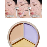 The Saem Cover Perfection Triple Pot Concealer #04 Tone Up Beige