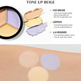 The Saem Cover Perfection Triple Pot Concealer #04 Tone Up Beige