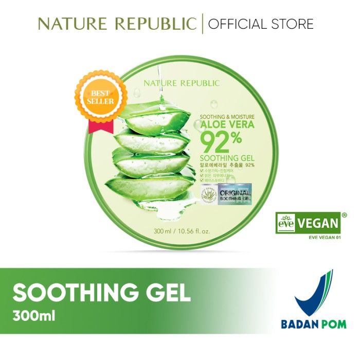 Nature Republic Aloe Vera 92% Soothing Gel Soothing & Moisture 300ml