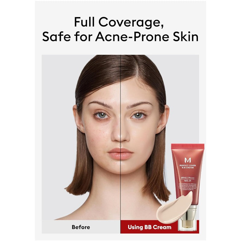 Missha M Perfect Cover BB Cream Spf42/Pa+++ #21 Light Beige