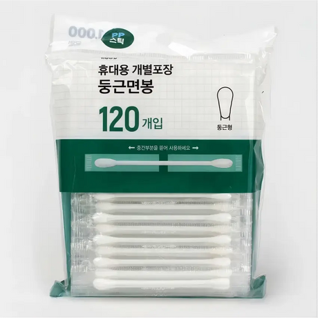 Daiso大创独立包装棉签白色 120枚