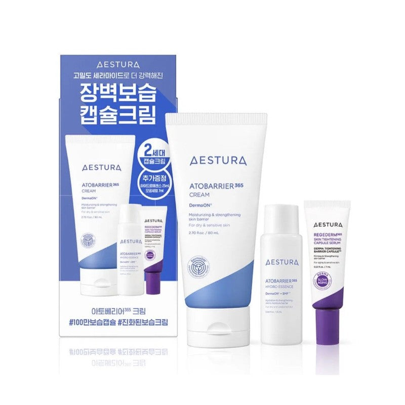 Aestura Atobarrier 365 Cream Set (Cream 80ml + Hydro Essence 25ml + Capsul Serum 7ml)