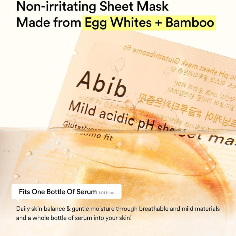 Abib Mild Acidic pH Sheet Mask Honey Fit 10pcs