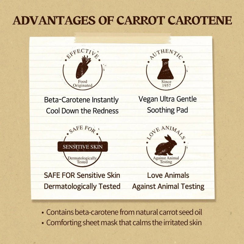 Skinfood Carrot Carotene Mask Sheet 10pcs