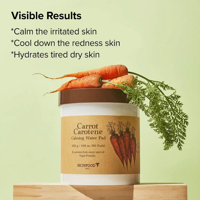 Skinfood Carrot Carotene Calming Water Pad 60+40pcs
