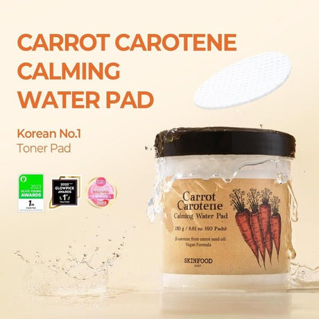 Skinfood Carrot Carotene Calming Water Pad 60+40pcs