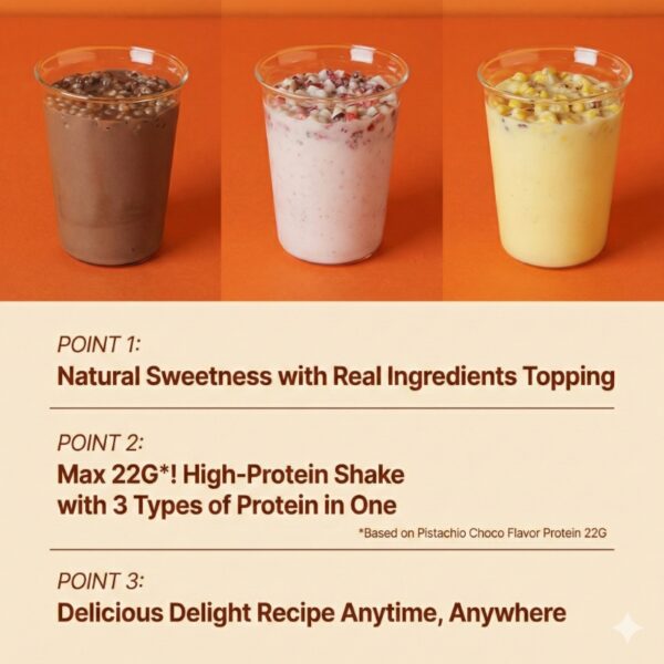 Delight Project Protein Shake Corn & Castella 540g