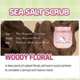 Plu x Hello Kitty Perfumed Sea Salt Body Scrub Woody Floral 600g