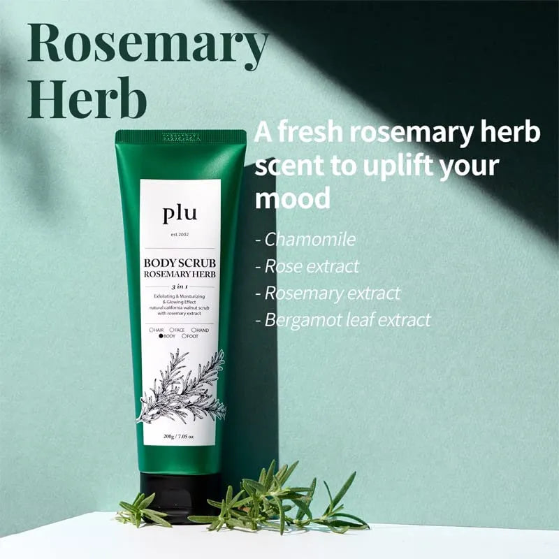 Plu三合一多效身体香氛磨砂膏 200g