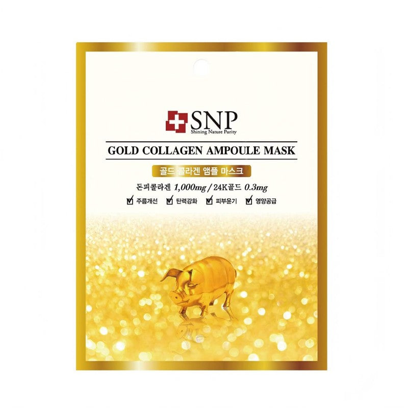 SNP Gold Collagen Ampoule Mask Sheet 1pcs