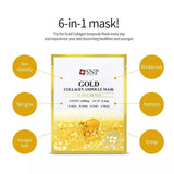SNP Gold Collagen Ampoule Mask 10pcs