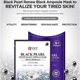SNP Black Pearl Renew Black Ampoule Mask 10pcs