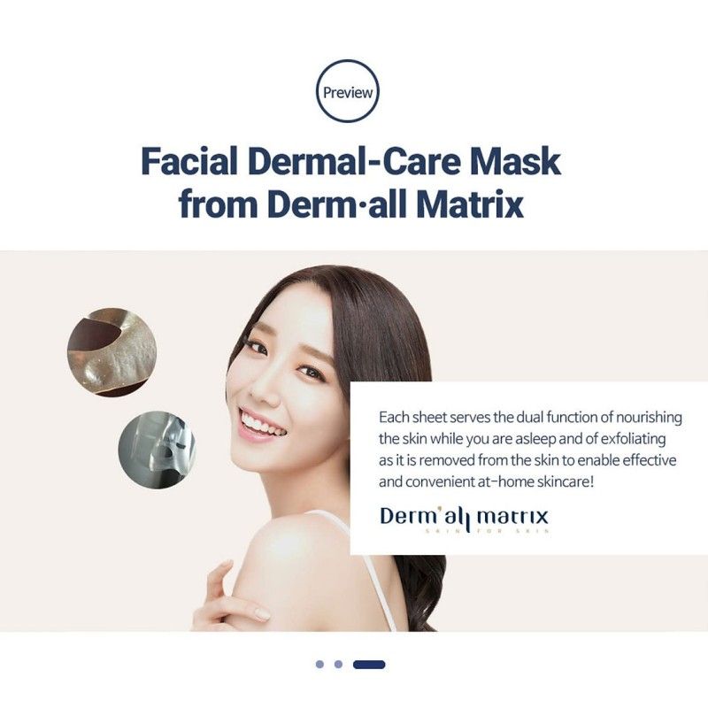 Derm all Matrix Facial Dermal-care Collagen Mask 4pcs