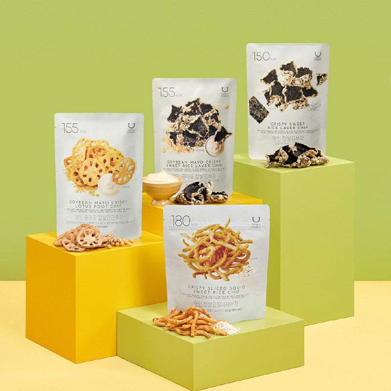 Delight Project Crispy Sliced Squid Sweet Rice Chip 50g