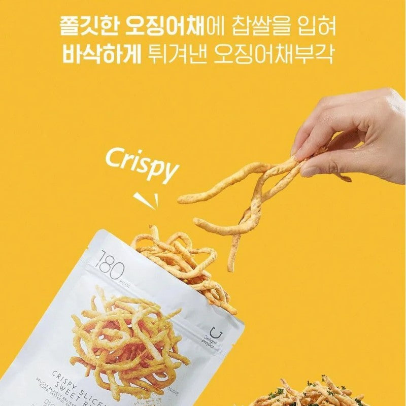 Delight Project Crispy Sliced Squid Sweet Rice Chip 50g