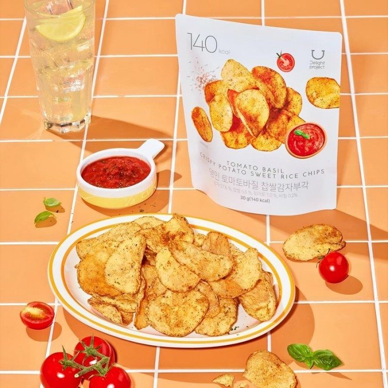 Delight Project Tomato Basil & Crispy Potato Sweet Rice Chips 30g