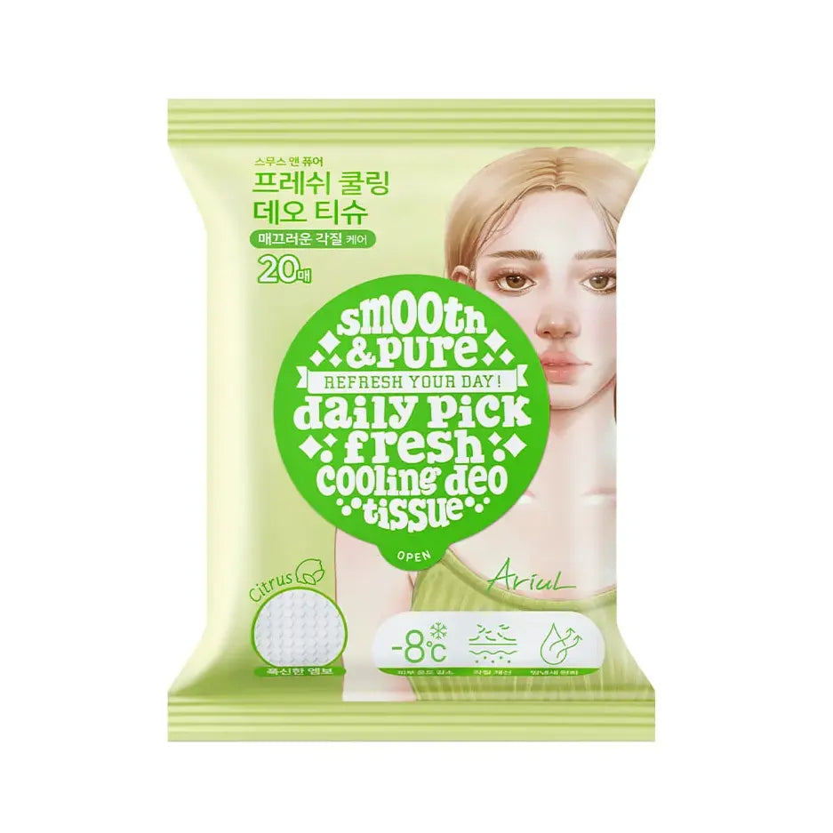 Ariul Smooth & Pure Fresh Cooling Deo Tissue 20pcs