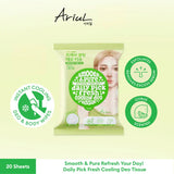 Ariul Smooth & Pure Fresh Cooling Deo Tissue 20pcs