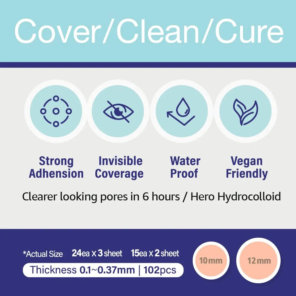 Olive Young Care Plus Honey Overnight Acne & Pimple Spot Patch 84pcs