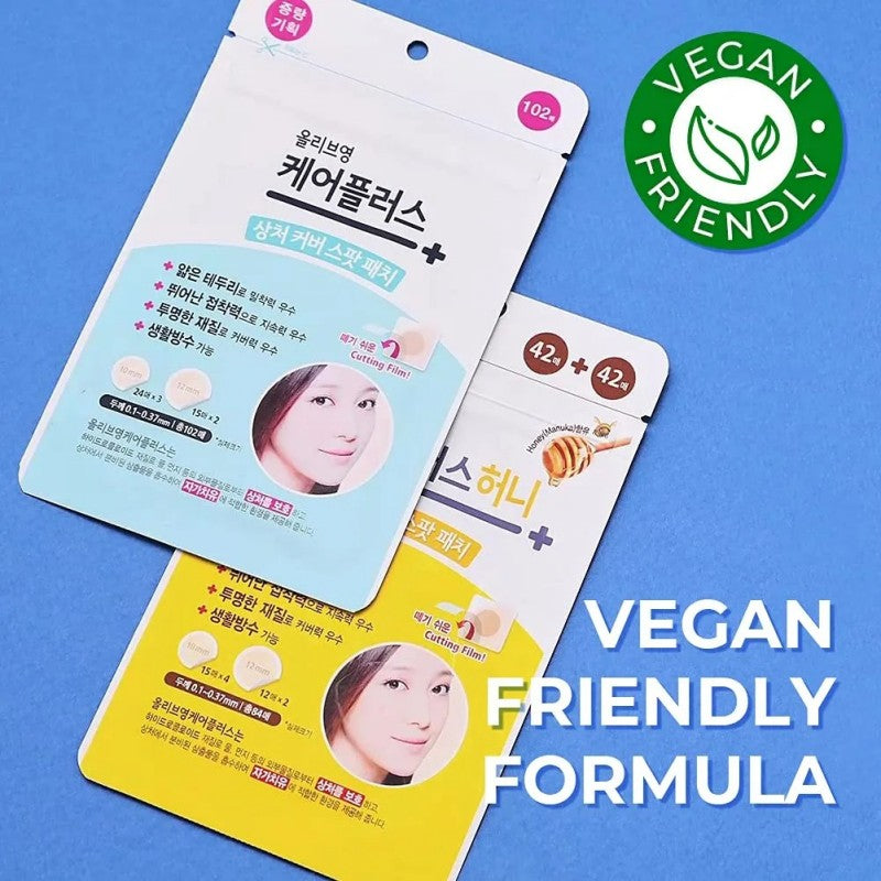 Olive Young Care Plus Honey Overnight Acne & Pimple Spot Patch 84pcs