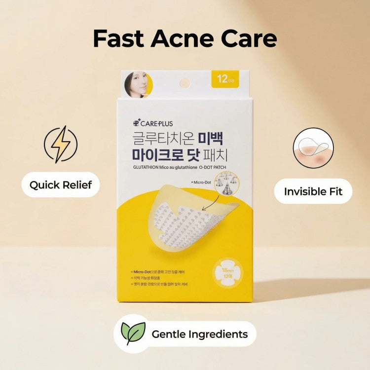 Olive Young Careplus Glutathione Micro Dot Acne Patch 12pcs