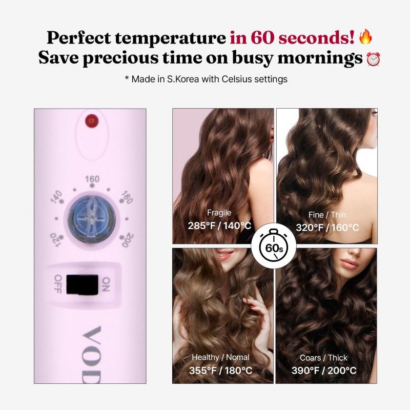 Vodana Glam Wave Curling Iron 40mm