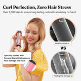 Vodana Glam Wave Ceramic Curling Iron 40mm White