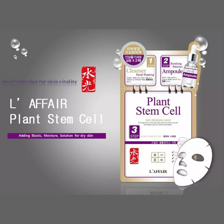L'Affair 3 Steps Plant Stem Cell Skin Renewal Mask 10pcs