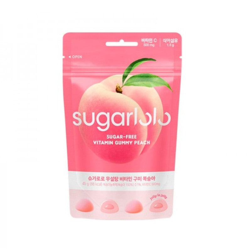 Sugarlolo Sugar Free Vitamin Gummy Peach 45g