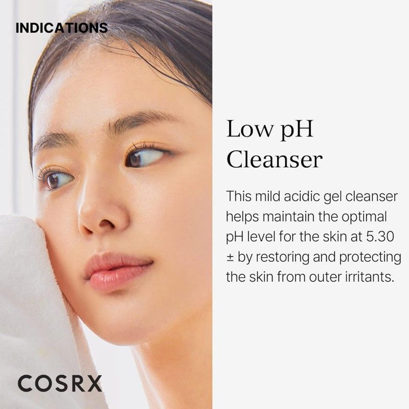 Cosrx珂丝艾丝低PH早安凝胶洁面乳温和清洁保湿 150ml