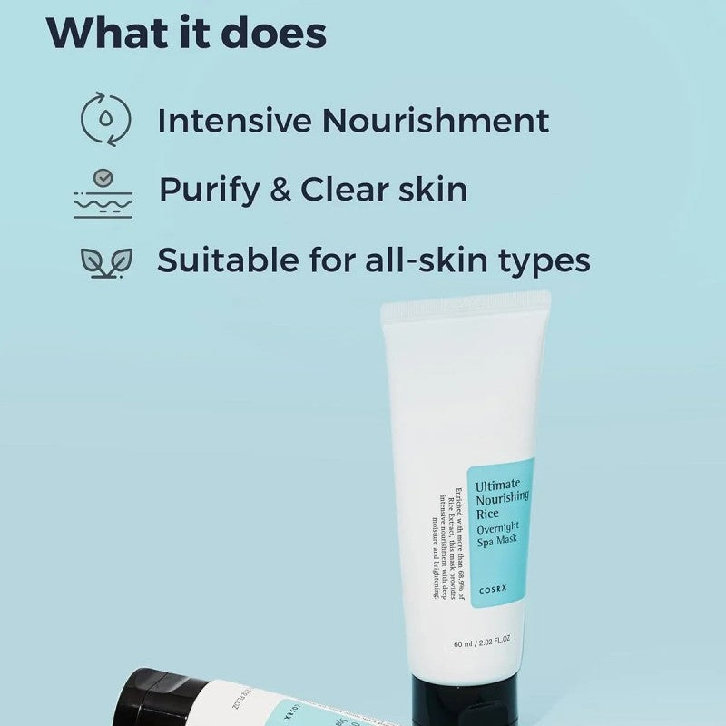 Cosrx ltimate Nourishing Rice Overnight Spa Mask 60ml