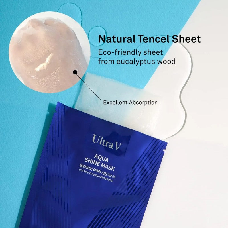 Ultra V Aqua Shine Mask 10pcs