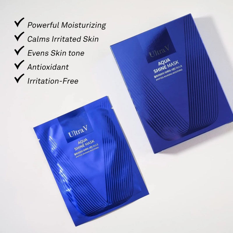 Ultra V Aqua Shine Mask 10pcs