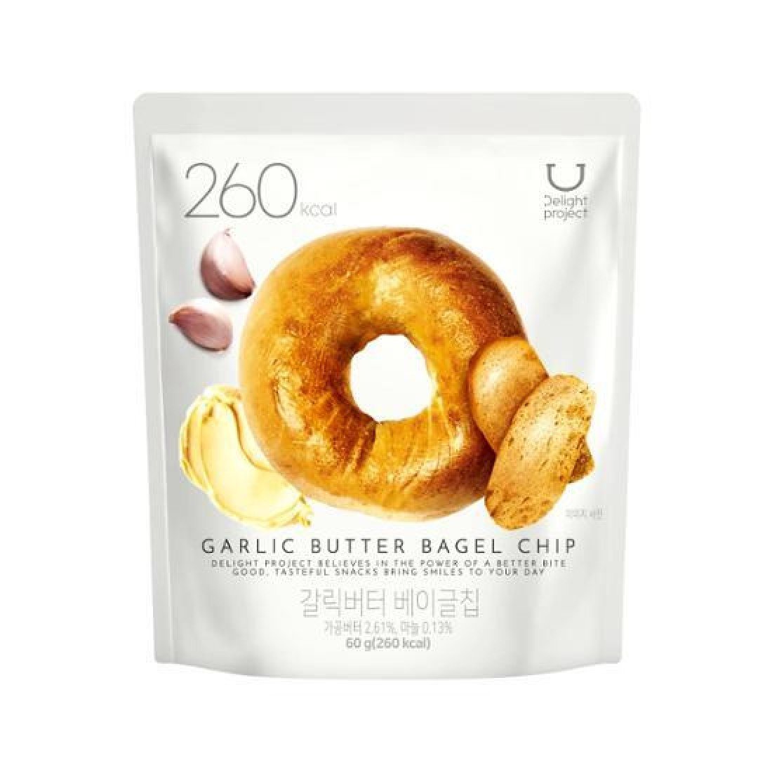 Delight Project Bagel Chip Garlic Butter 125g