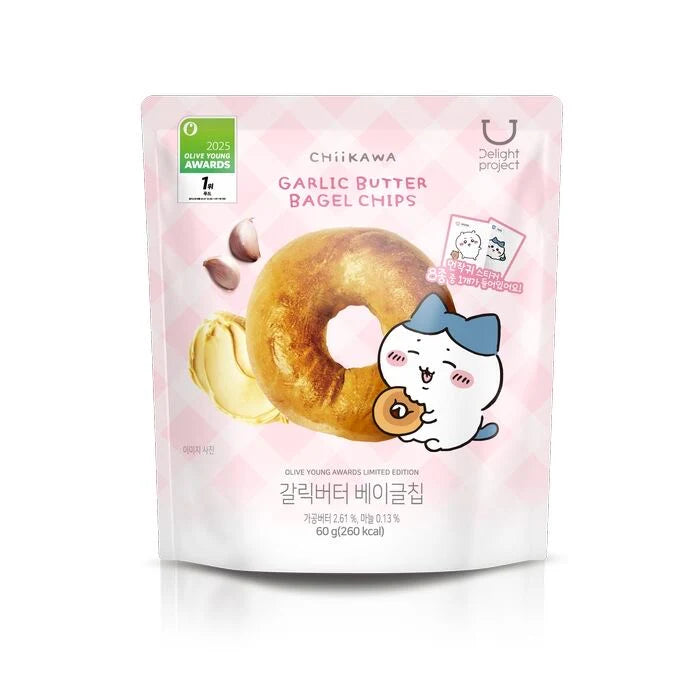 Delight Project樱花吉伊卡哇低热量贝果片大蒜黄油 60g