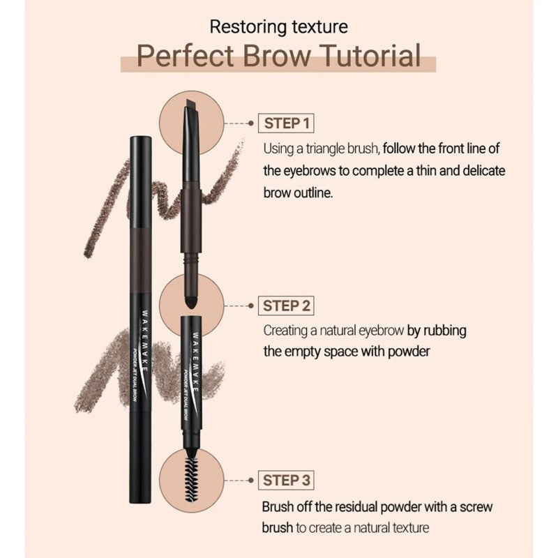 Wakemake Powder Jet Dual Brow #06 Deep Brown