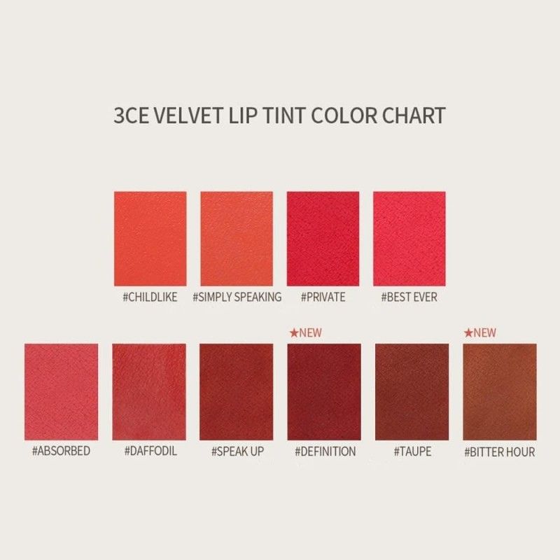 3CE Velvet Lip Tint #Know Better 4g