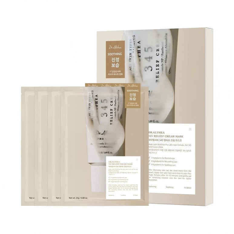 Dr.Althea 345 Relief Cream Mask 4pcs