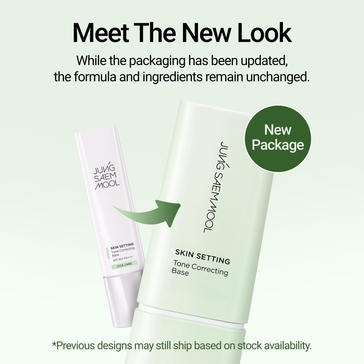 JungSaemMool Skin Setting Tone Correcting Base Green 40ml