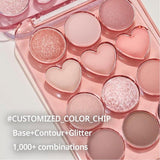 Colorgram Pint Point Eyeshadow Palette #01 Peach + Coral = Love